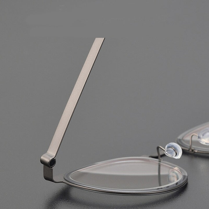 Bclear Unisex Full Rim Round Titanium Eyeglasses My9915 Full Rim Bclear