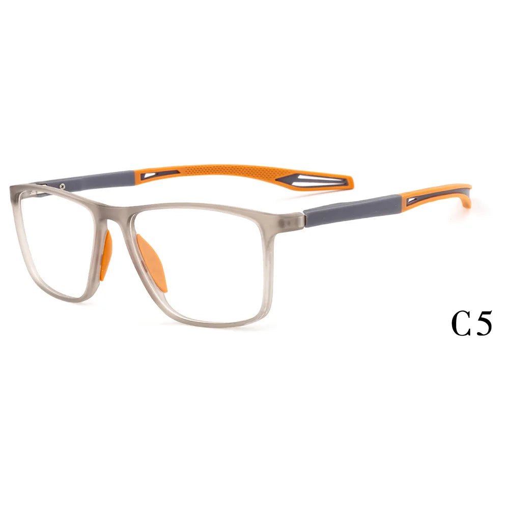 Muzz Women's Full Rim Square Tr 90 Titanium Sport Eyeglasses 917137