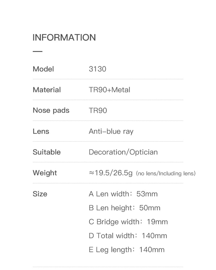 Vicky Unisex Full Rim Polygon Tr 90 Titanium Reading Glasses 83130