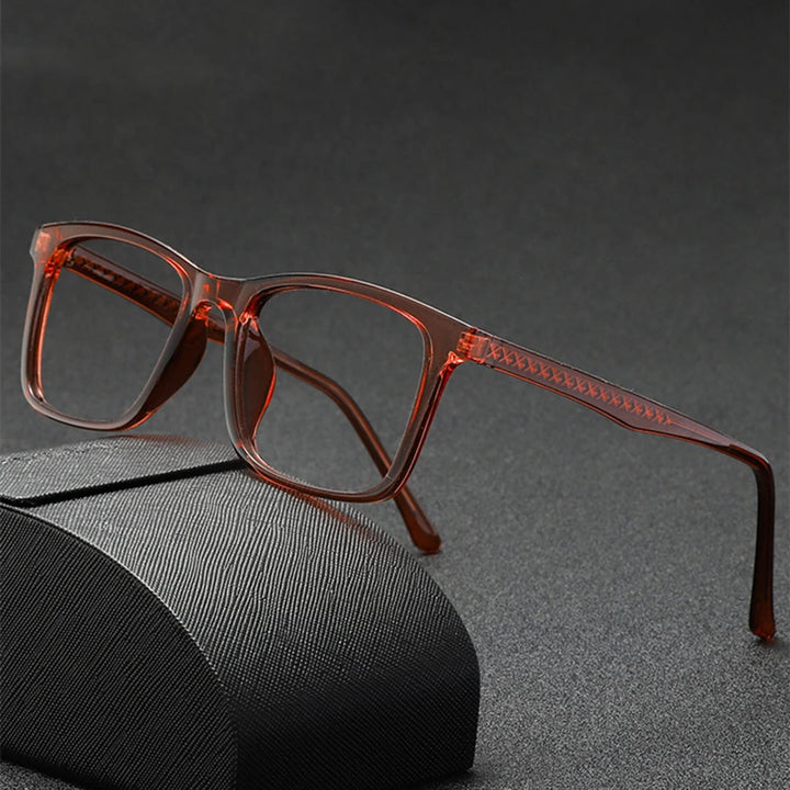 Kocolior Unisex Full Rim Square Acetate Fiber Eyeglasses Fj8098 Full Rim Kocolior