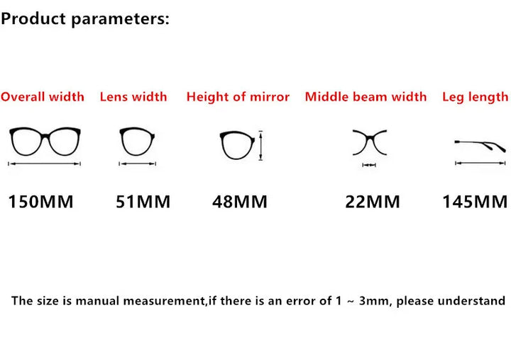 Nobler Women's Full Rim Round Cat Eye Acetate Polarized Sunglasses 5493 Sunglasses Nobler