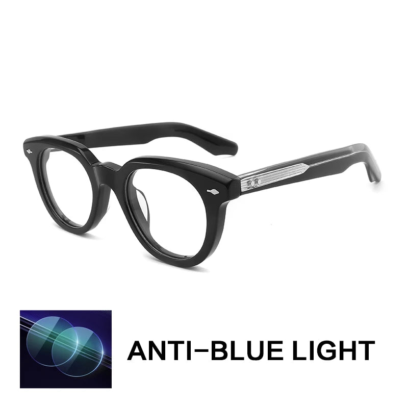 Gatenac Unisex Full Rim Oval Square Acetate Reading Glasses Gxyj91123