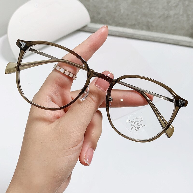 Yimaruili Unisex Full Rim Square Tr 90 Alloy Eyeglasses 01247 Full Rim Yimaruili Eyeglasses