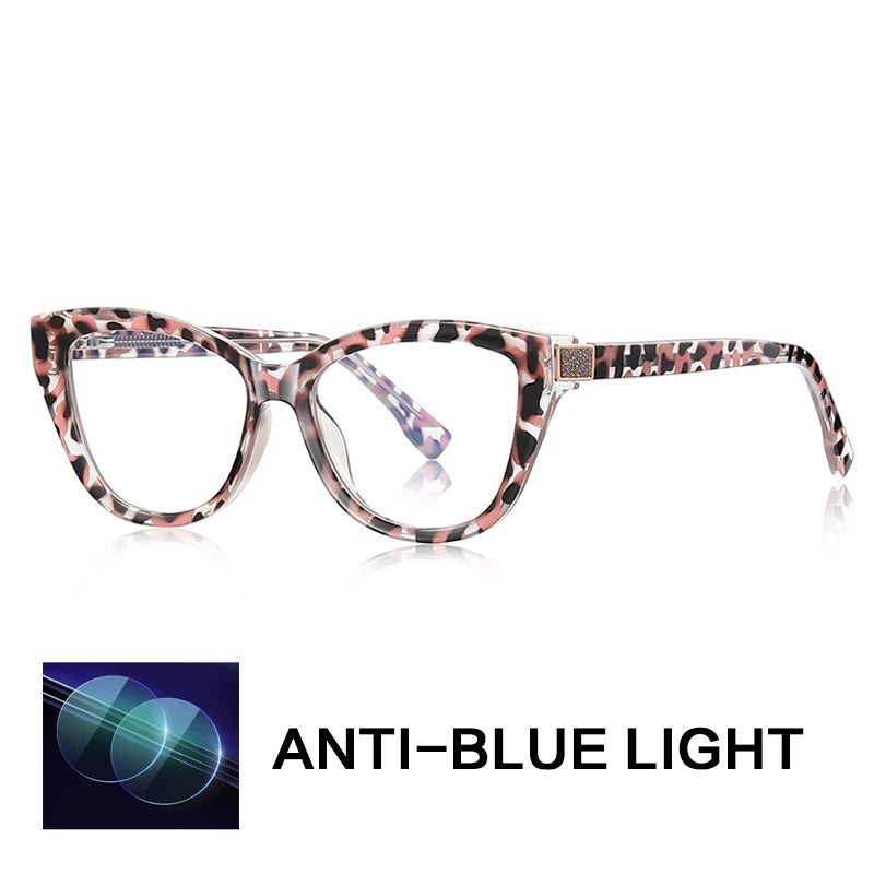 Gatenac Women's Full Rim Cat Eye Tr 90 Titanium Reading Glasses Gx2276