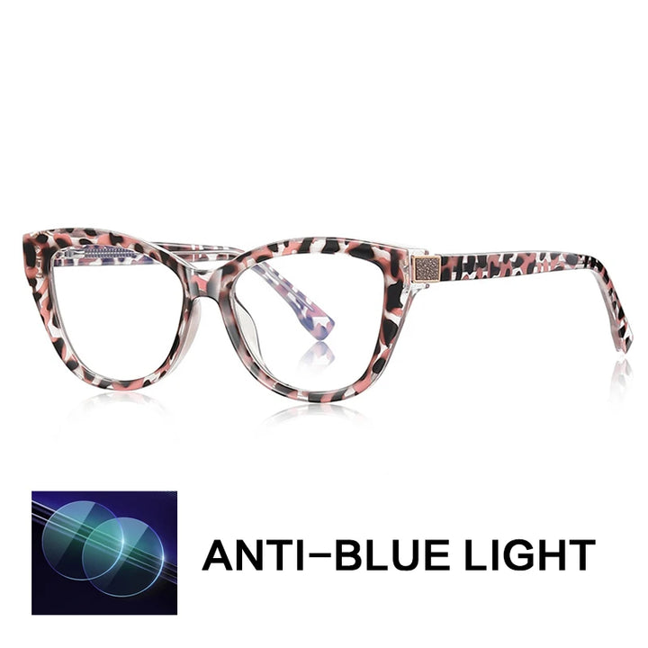 Gatenac Women's Full Rim Cat Eye Tr 90 Titanium Reading Glasses Gx2276