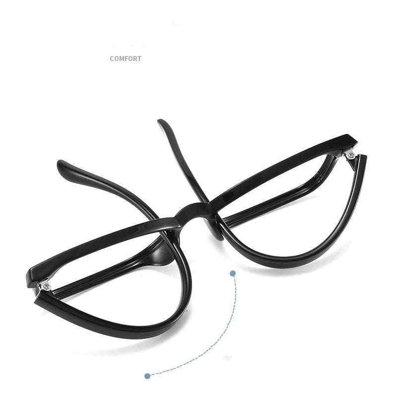 Bclear Unisex Small Full Rim Rectangle Plastic Eyeglasses 1058 Full Rim Bclear