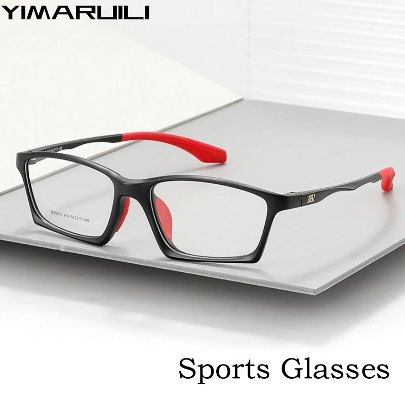 Yimaruili Unisex Full Rim Square Polycarbonate Sport Eyeglasses Y5003 Full Rim Yimaruili Eyeglasses
