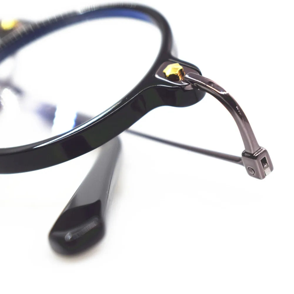 Cubojue Unisex Full Rim Round Acetate Reading Glasses 6449 Reading Glasses Cubojue