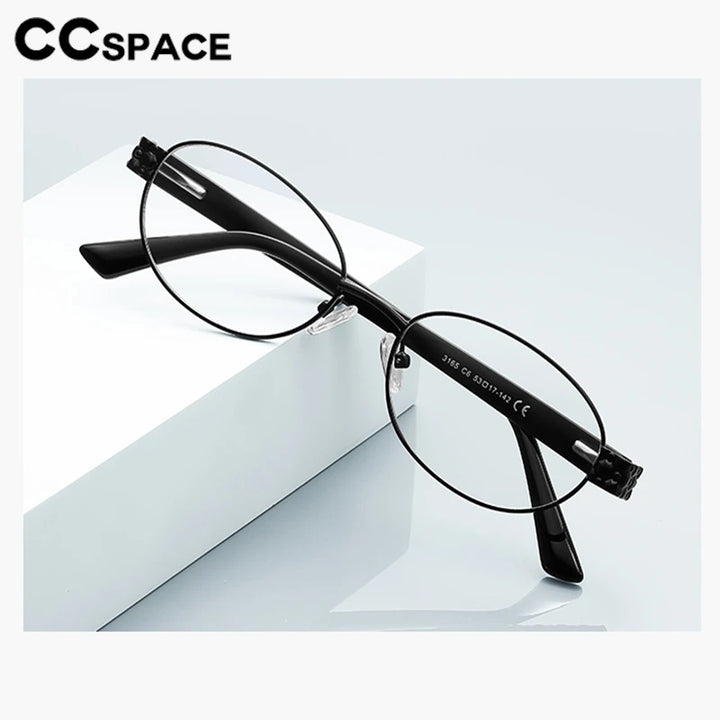 CCspace Women's Full Rim Oval Tr 90 Alloy Reading Glasses 802552