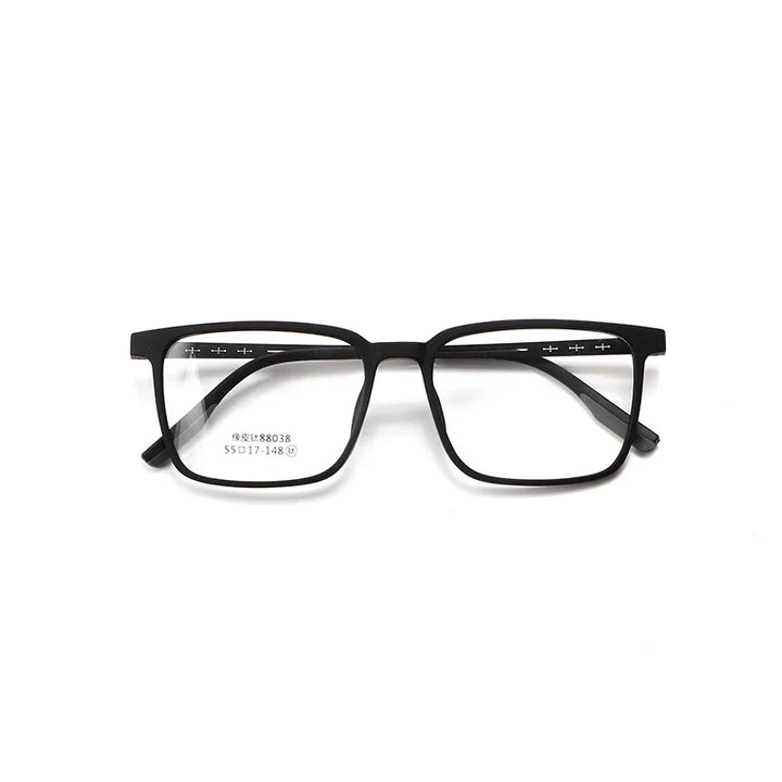 Xbora Unisex Full Rim Square Tr 90 Titanium Eyeglasses 88038