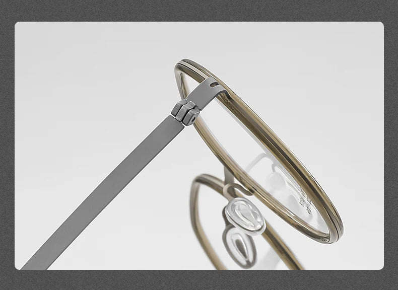 Reven Jate Unisex Full Rim Round Titanium Eyeglasses 2608 Full Rim Reven Jate