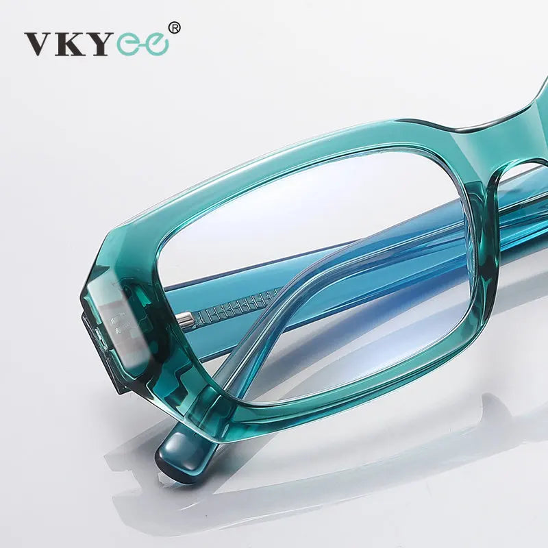 Vicky Women's Full Rim Square Stainless Steel Tr 90 Reading Glasses 2154 Reading Glasses Vicky   