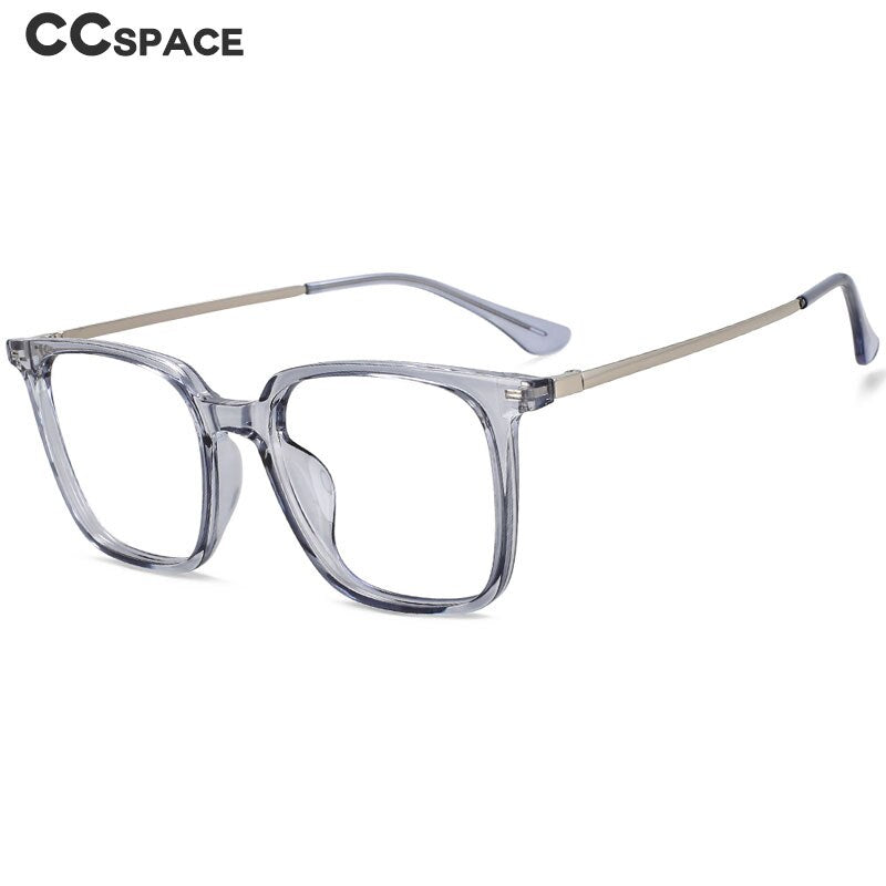 CCspace Unisex Full Rim Square Tr 90 Titanium Eyeglasses 55981 Full Rim CCspace