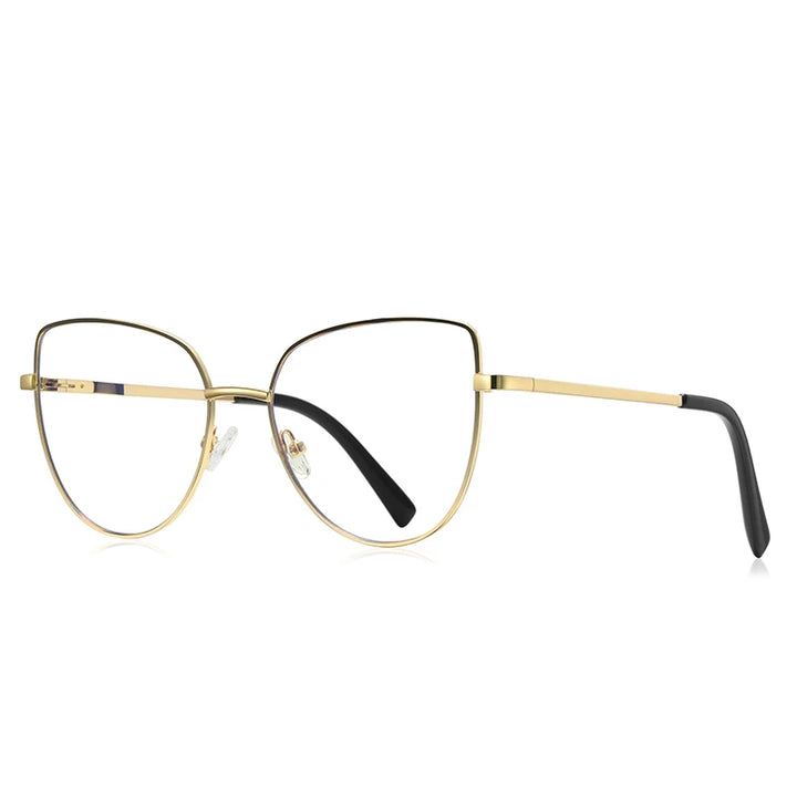 Vicky Unisex Full Rim Large Cat Eye Tr 90 Titanium Reading Glasses 3081 Reading Glasses Vicky PFD3081-C1 Prescription custom