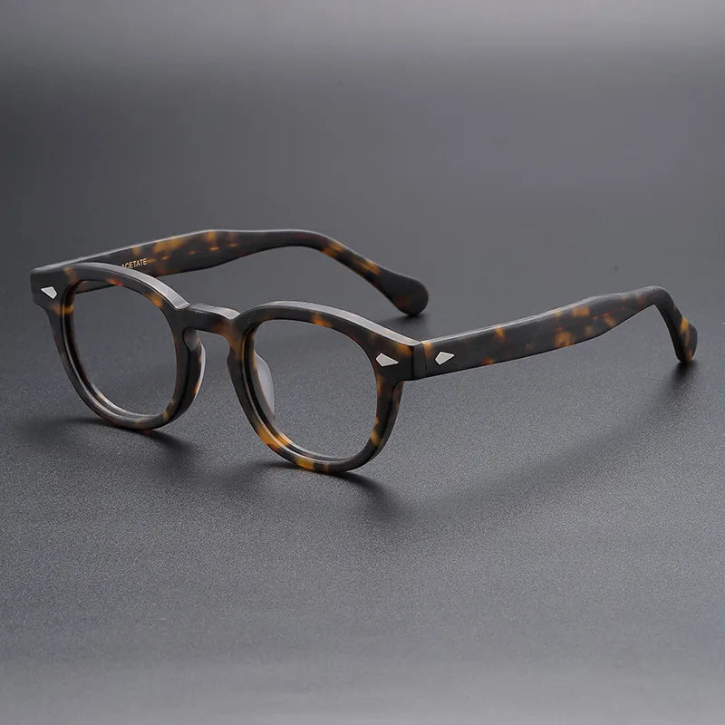 Yimaruili Unisex Full Rim Oval Square Acetate Eyeglasses 56006
