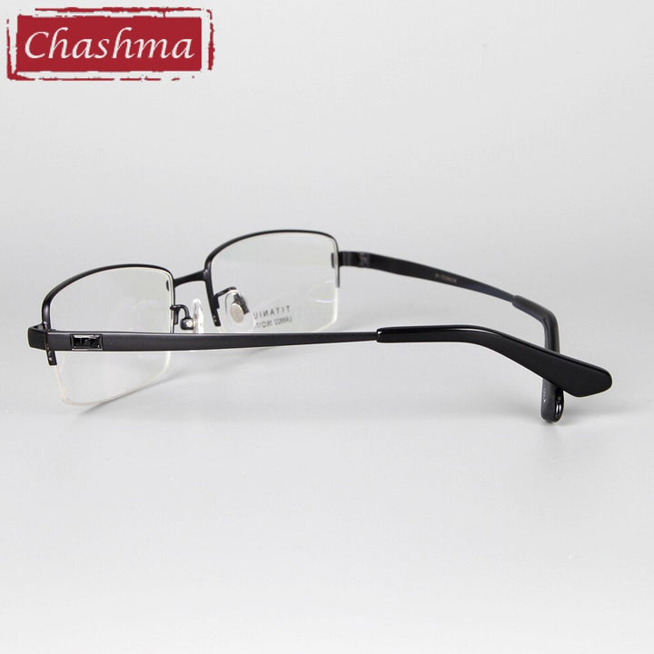 Chashma Men's Semi Rim Square Titanium Eyeglasses 8822 Semi Rim Chashma