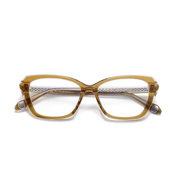 Aror Unisex Full Rim Square Cat Eye Acetate Eyeglasses 199871