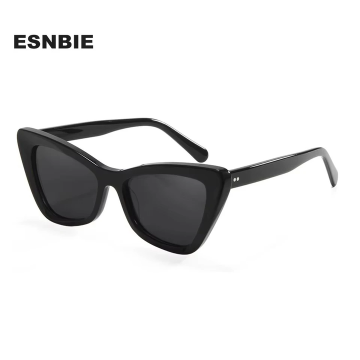 Esnbie Women's Full Rim Square Cat Eye Acetate Sunglasses 23175