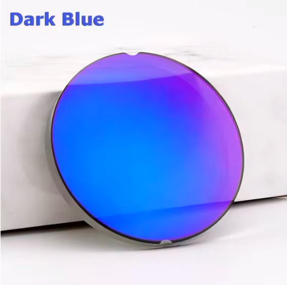 Aimee Single Vision MR Series Polarized Sunglass Lenses Lenses Aimee Lenses 1.56 Mirror Dark Blue