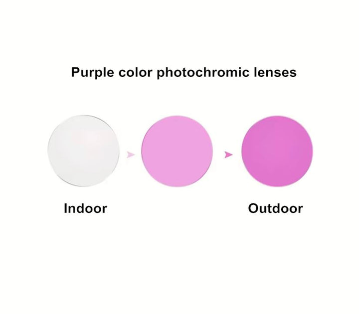Aimee Single Vision MR Series Photochromic Lenses Lenses Aimee Lenses 1.56 Purple