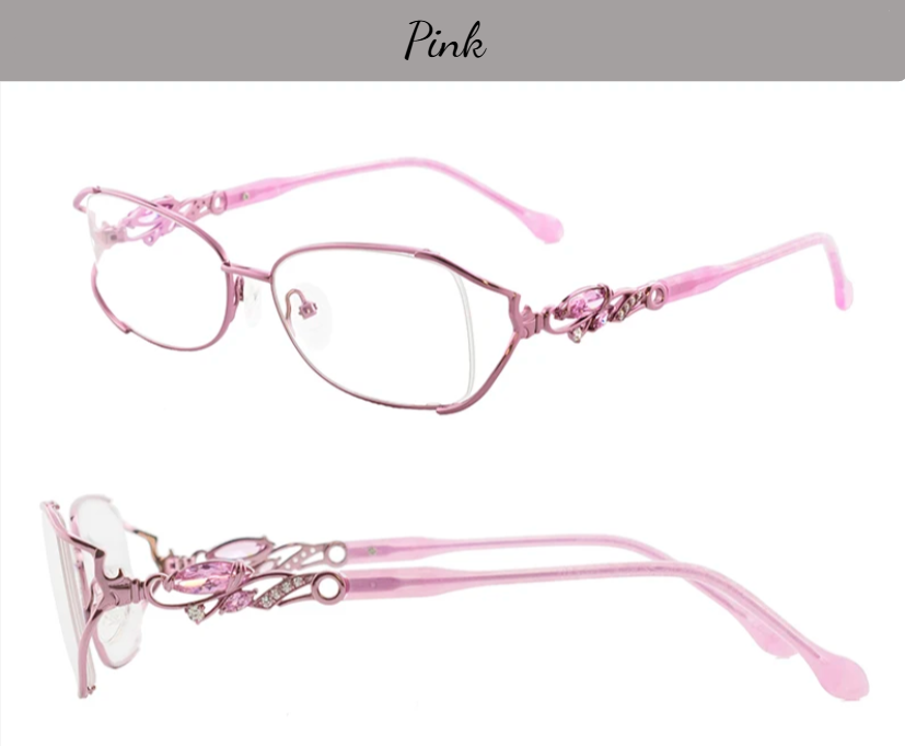 FuzWeb Women's Full Rim Rectangle Bayonetta Alloy Acetate Eyeglasses 75045