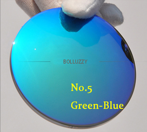 Bolluzzy Single Vision Polarized Sunglass Lenses Lenses Bolluzzy Lenses 1.56 Number 5 Green-Blue 