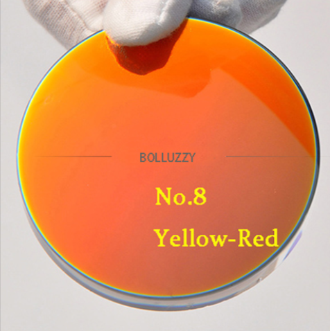 Bolluzzy Single Vision Polarized Sunglass Lenses Lenses Bolluzzy Lenses 1.56 Number 8 Yellow-Red 