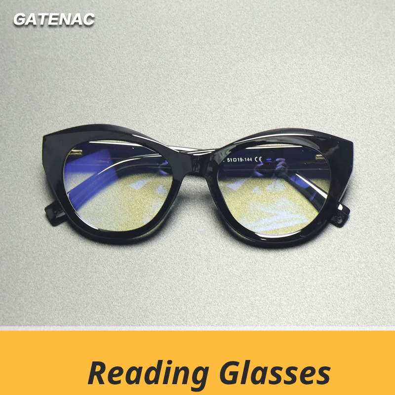 Gatenac Women's Full Rim Cat Eye Tr 90 Titanium Reading Glasses Gx2168