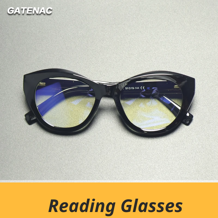 Gatenac Women's Full Rim Cat Eye Tr 90 Titanium Reading Glasses Gx2168
