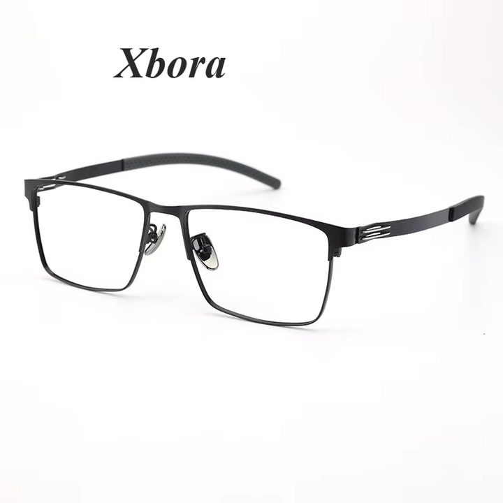 Xbora Women's Full Rim Square Screwless Alloy Sport Eyeglasses 2813