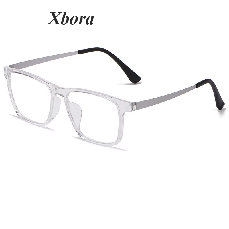 Xbora Unisex Full Rim Square Tr 90 Titanium Reading Glasses 13068