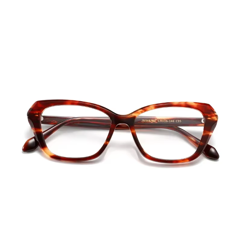Aror Unisex Full Rim Square Cat Eye Acetate Eyeglasses 199871