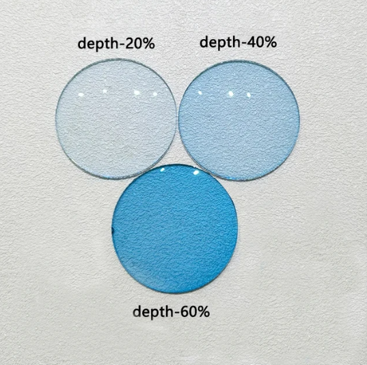 Hewei Single Vision Aspheric Tinted Lenses Lenses Hewei Lenses 1.56 20% Blue