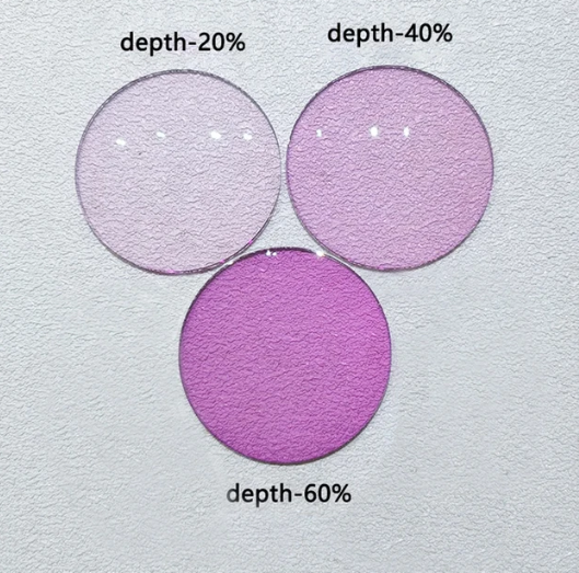 Hewei Single Vision Aspheric Tinted Lenses Lenses Hewei Lenses 1.56 20% Purple