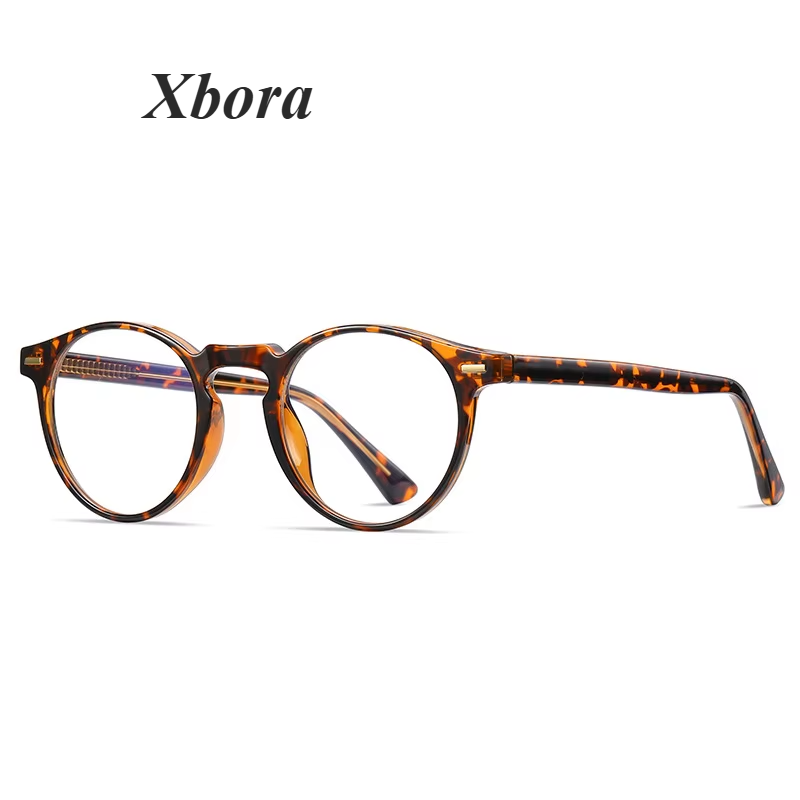 Xbora Women's Full Rim Round Acetate Eyeglasses 42083