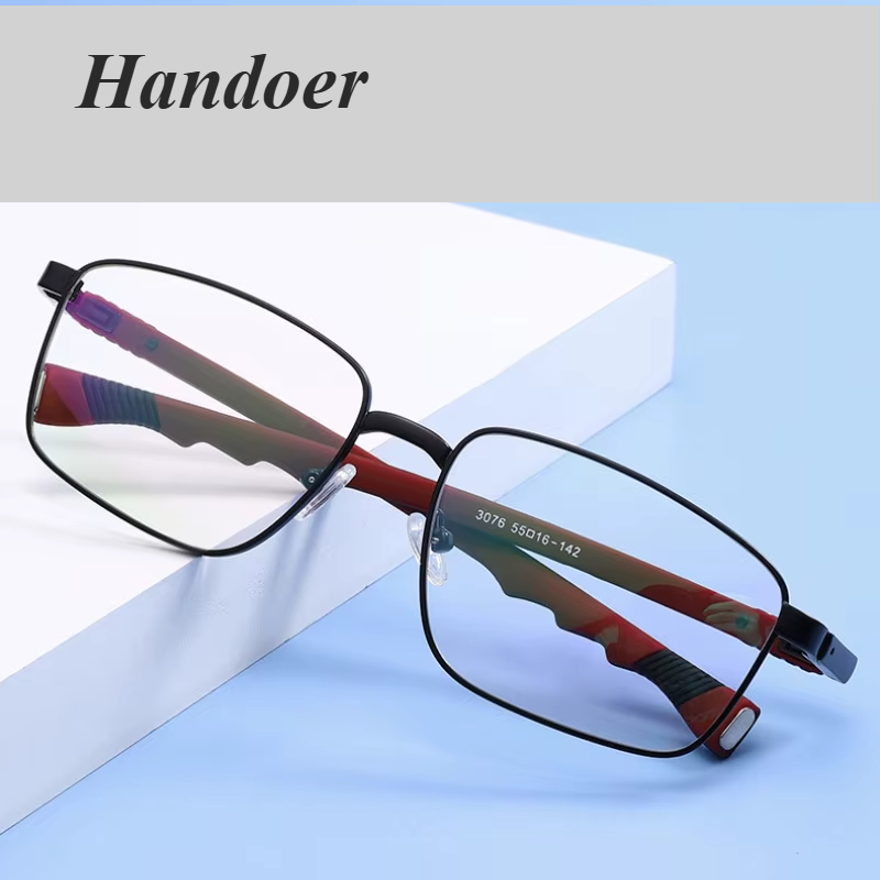 Handoer Unisex Full Rim Square Alloy Eyeglasses 30769