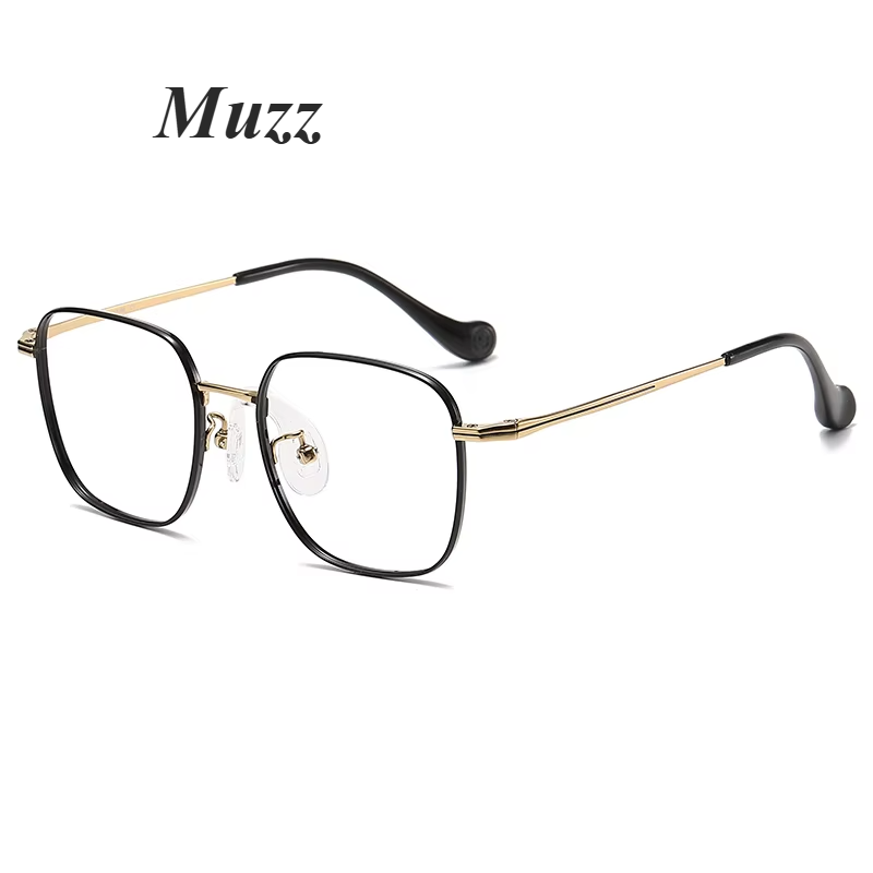 Muzz Unisex Youth's Full Rim Square Titanium Eyeglasses 80953