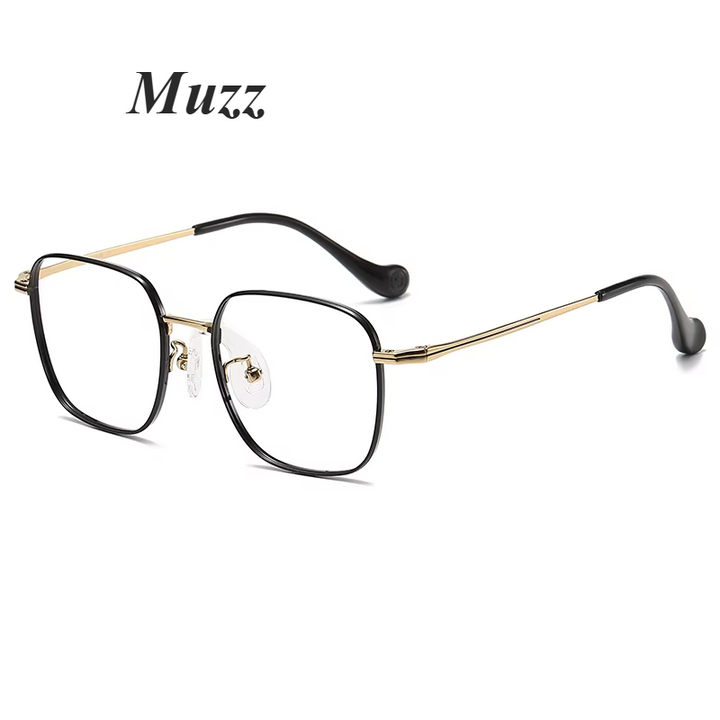 Muzz Unisex Youth's Full Rim Square Titanium Eyeglasses 80953