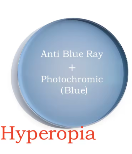 Yimaruili Photochromic Anti Blue Single Vision Lenses