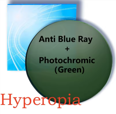 Yimaruili Photochromic Anti Blue Single Vision Lenses
