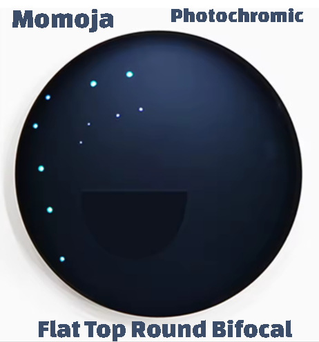 Momoja Flat Top Round Bifocal Photochromic Lenses