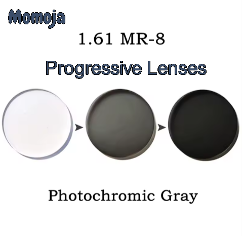 Momoja 1.61 Index Mr-8 Progressive Photochromic Lenses