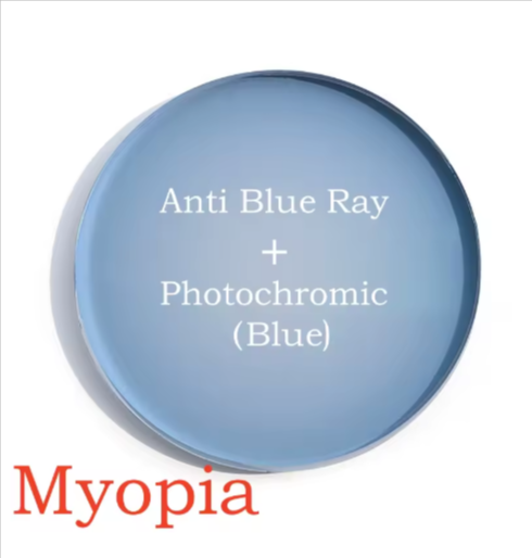 Yimaruili Photochromic Anti Blue Single Vision Lenses