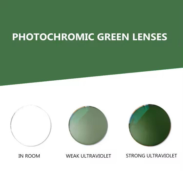 Summer Flower Single Vision Photochromic Lenses Lenses Summer Flower Lenses 1.56 Green