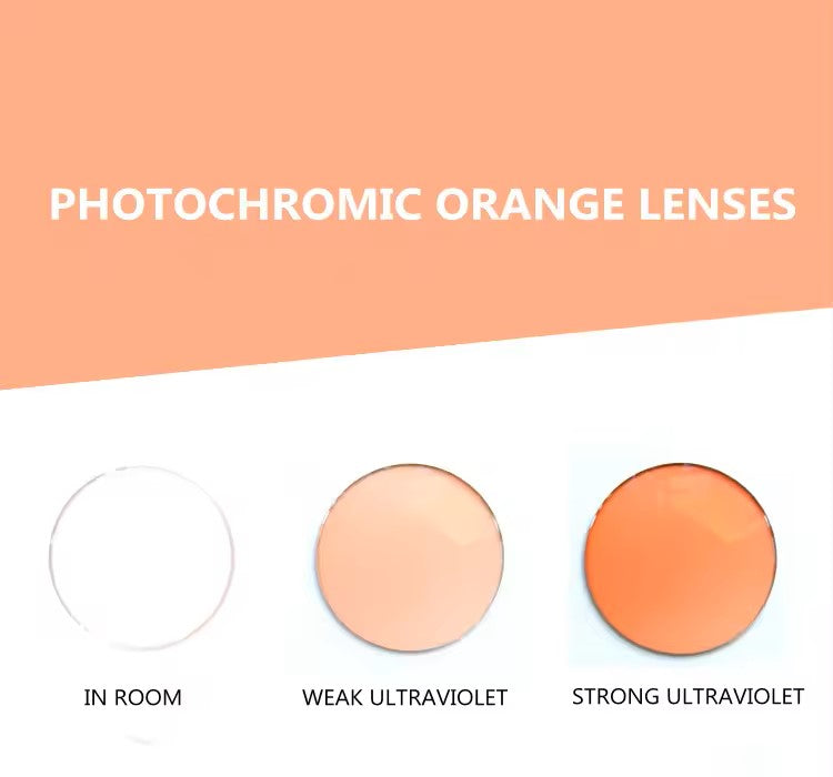 Summer Flower Single Vision Photochromic Lenses Lenses Summer Flower Lenses 1.56 Orange
