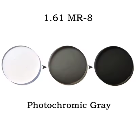 Xbora 1.61 MR-8 Photochromic Gray Anti Blue Light Lenses