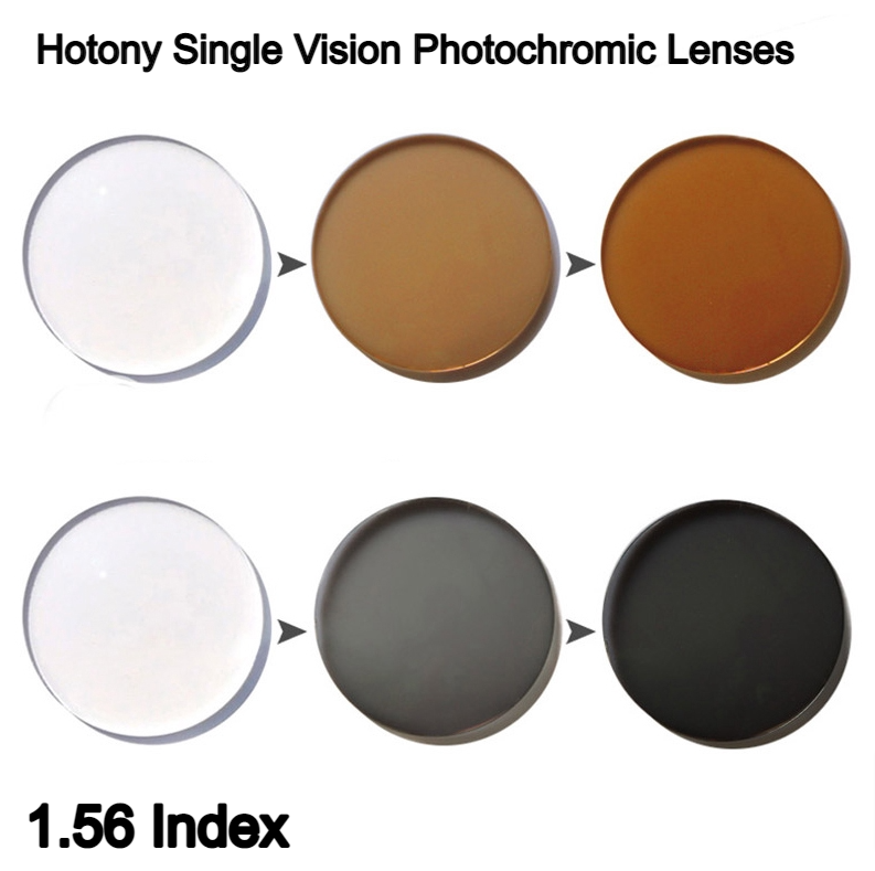 Hotony Standard Single Vision Photochromic Lenses Lenses Hotony Lenses 1.56 Photochromic Gray
