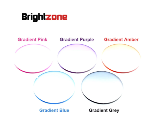Brightzone 1.61 Index MR-8 Gradient Tint Lenses Lenses Brightzone Lenses