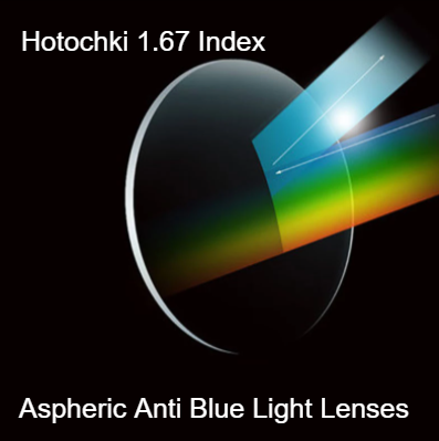 Hotochki 1.67 Index Single Vision Anti Blue Light Clear Lenses Lenses Hotochki Lenses