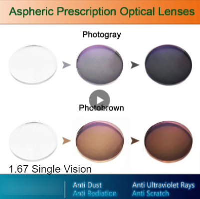 Hotochki 1.67 Index Aspheric Photochromic Lenses Lenses Hotochki Lenses